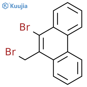 Phenanthrene, 9-bromo-10-(bromomethyl)- structure