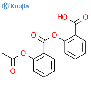 2-[2-(acetyloxy)benzoyloxy]benzoic acid structure