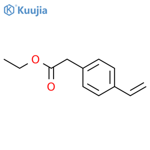 Ethyl 4-ethenylbenzeneacetate structure