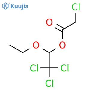 Acetic acid, chloro-, 2,2,2-trichloro-1-ethoxyethyl ester structure