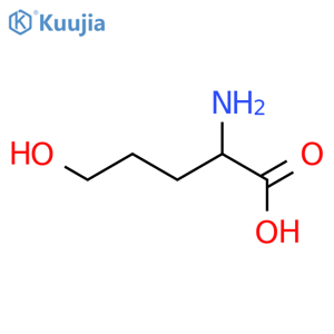 2-Amino-5-hydroxypentanoic acid structure