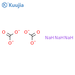 Trisodium hydrogendicarbonate dihydrate structure