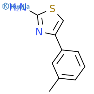 4-(3-methylphenyl)-1,3-thiazol-2-amine structure