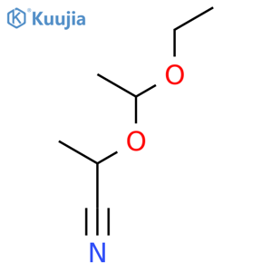 2-(1-ethoxyethoxy)propanenitrile structure