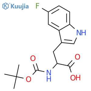 L-N-Boc-5-fluorotryptophan structure