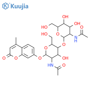 4-Methylumbelliferyl Di-N-Acetyl-b-D-chitobiose structure