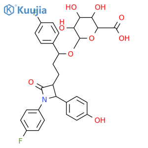 Ezetimibe Hydroxy b-D-Glucuronide structure