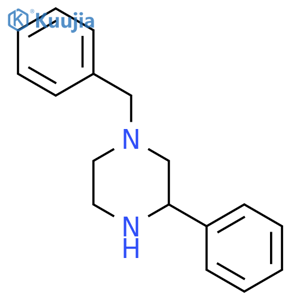 1-benzyl-3-phenylpiperazine structure