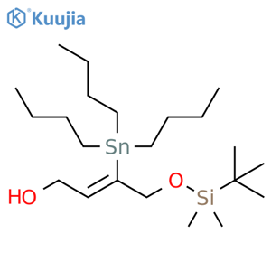 2-Buten-1-ol, 4-[[(1,1-dimethylethyl)dimethylsilyl]oxy]-3-(tributylstannyl)-, (2Z)- structure