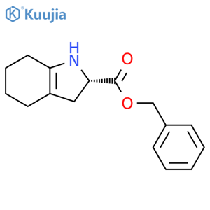 1H-Indole-2-carboxylic acid, 2,3,4,5,6,7-hexahydro-, phenylmethyl ester, (2S)- structure