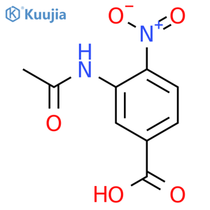 3-Acetamido-4-nitrobenzoic acid structure