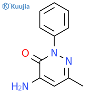 3(2H)-Pyridazinone,4-amino-6-methyl-2-phenyl- structure