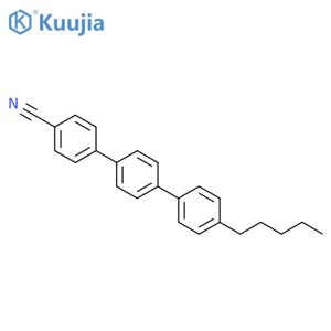 4-Cyano-4'-pentyl-p-terphenyl structure