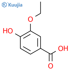 3-ethoxy-4-hydroxybenzoic acid structure