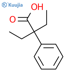 2-phenyl-2-ethyl butyric Acid structure