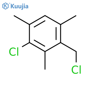 Benzene, 2-chloro-4-(chloromethyl)-1,3,5-trimethyl- structure