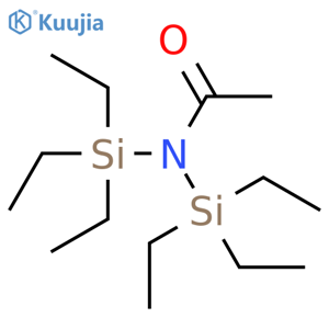 Acetamide, N,N-bis(triethylsilyl)- structure