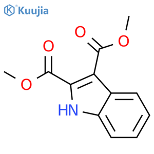 Dimethyl 1H-indole-2,3-dicarboxylate structure