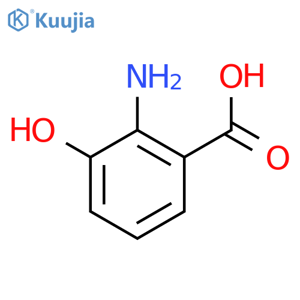 2-amino-3-hydroxybenzoic acid structure