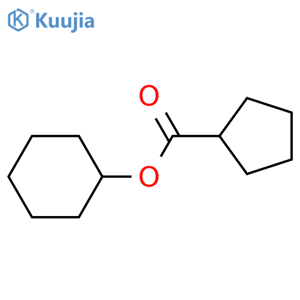 Cyclopentanecarboxylic acid, cyclohexyl ester structure