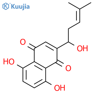 Shikonin (mixture of optical isomers, about 1:1) structure