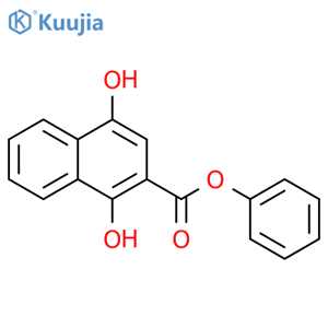 Phenyl 1,4-dihydroxy-2-naphthoate structure