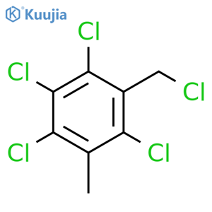 Benzene, 1,2,3,5-tetrachloro-4-(chloromethyl)-6-methyl- structure