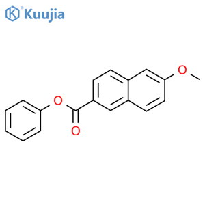 6-Methoxy-2-naphthalenecarboxylic acid phenyl ester structure