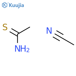 Ethanethioamide, compd. with acetonitrile (1:1) structure