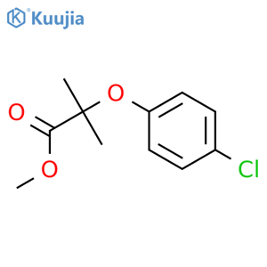 Propanoic acid,2-(4-chlorophenoxy)-2-methyl-, methyl ester structure