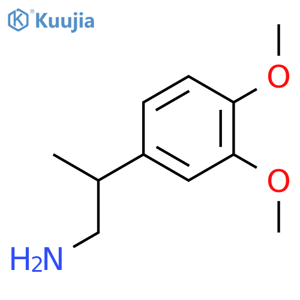 2-(3,4-Dimethoxyphenyl)propan-1-amine structure