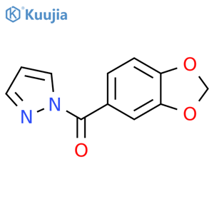1,3-Benzodioxol-5-yl-1H-pyrazol-1-ylmethanone structure
