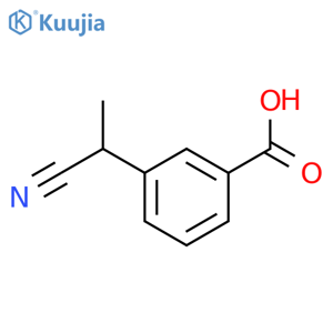 3-(1-Cyanoethyl)benzoic acid structure