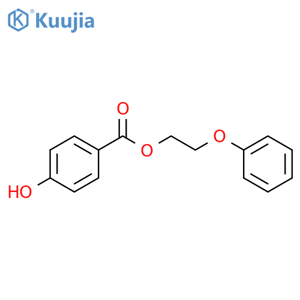 2-Phenoxyethyl 4-hydroxybenzoate structure