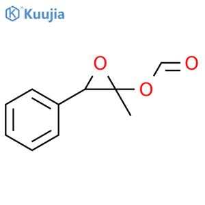 2-Oxiranol, 2-methyl-3-phenyl-, 2-formate structure