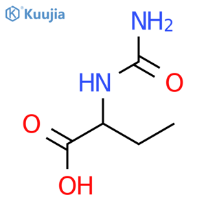 N-Carbamyl-DL-α-amino-N-butyric Acid structure