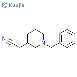 2-(1-Benzylpiperidin-3-YL)acetonitrile structure