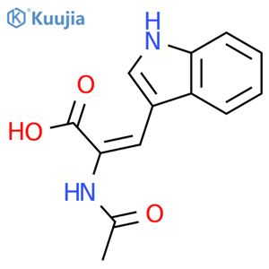 2-Propenoic acid, 2-(acetylamino)-3-(1H-indol-3-yl)- structure