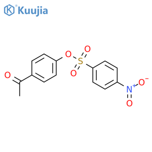 4-acetylphenyl 4-nitrobenzenesulfonate structure