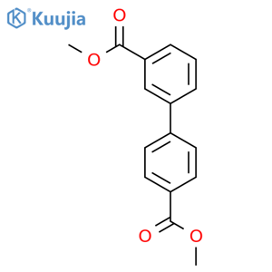 Dimethyl biphenyl-3,4'-dicarboxylate structure