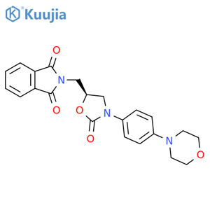 2-(5S)-3-4-(4-Morpholinyl)phenyl-2-oxo-5-oxazolidinylmethyl-1H-isoindole-1,3(2H)-dione structure