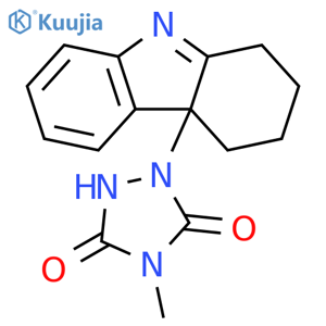 4-Methyl-1-(1,2,3,4-tetrahydro-4aH-carbazol-4a-yl)-1,2,4-triazolidine-3,5-dione structure