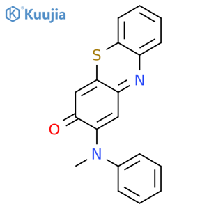 3H-Phenothiazin-3-one, 2-(methylphenylamino)- structure