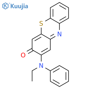 3H-Phenothiazin-3-one, 2-(ethylphenylamino)- structure