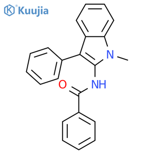 Benzamide, N-(1-methyl-3-phenyl-1H-indol-2-yl)- structure