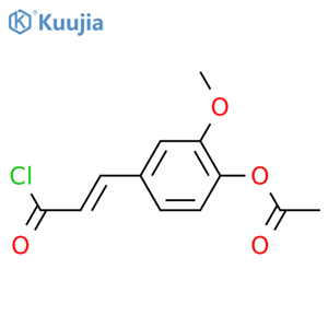 (2E)-3-4-(Acetyloxy)-3-methoxyphenyl-2-propenoyl Chloride structure