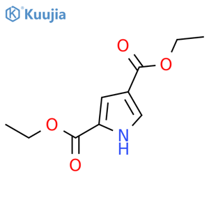 2,4-diethyl 1H-pyrrole-2,4-dicarboxylate structure