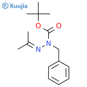 tert-butyl 1-benzyl-2-(propan-2-ylidene)hydrazine-1-carboxylate structure