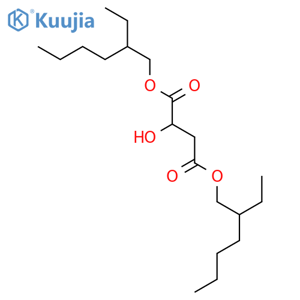 Butanedioic acid,2-hydroxy-, 1,4-bis(2-ethylhexyl) ester structure