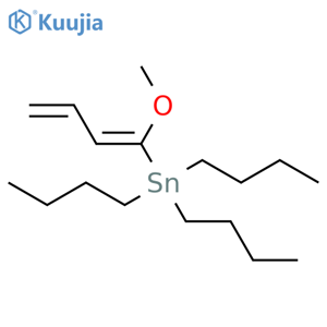 Stannane, tributyl[(1E)-1-methoxy-1,3-butadienyl]- structure